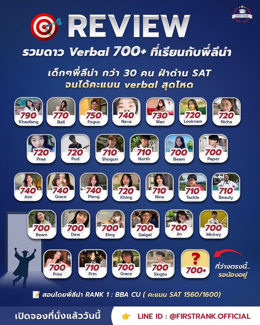 Verbal 700+ Success Stories